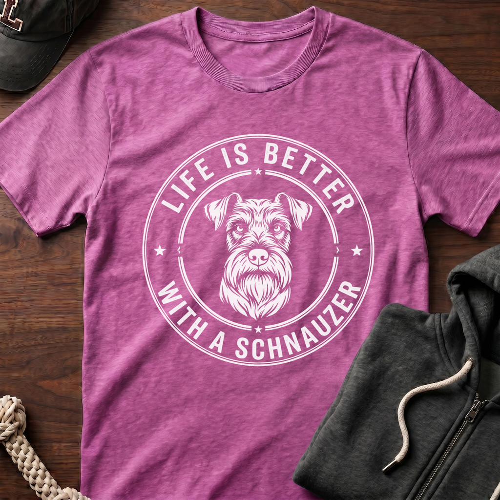 Life Is Better_White Text T-Shirt