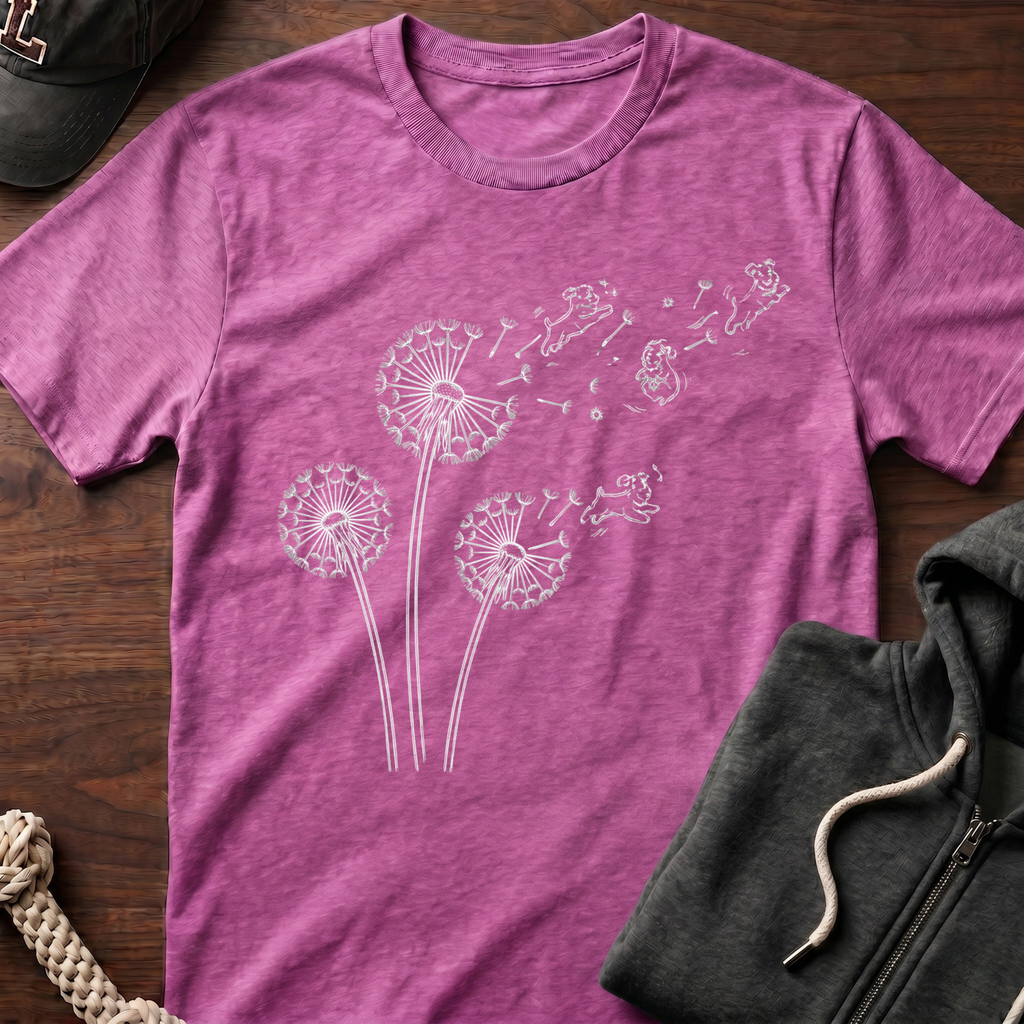 Dandelion Flight_WHITE T-Shirt