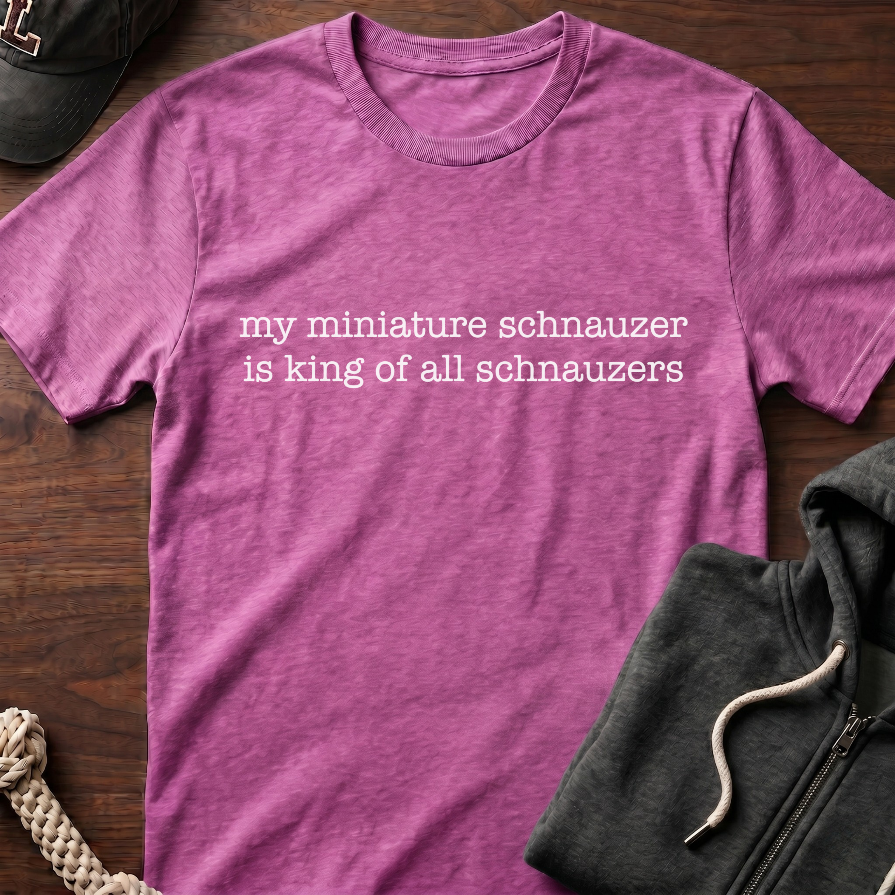 king of all schnauzers_WHITE T-Shirt