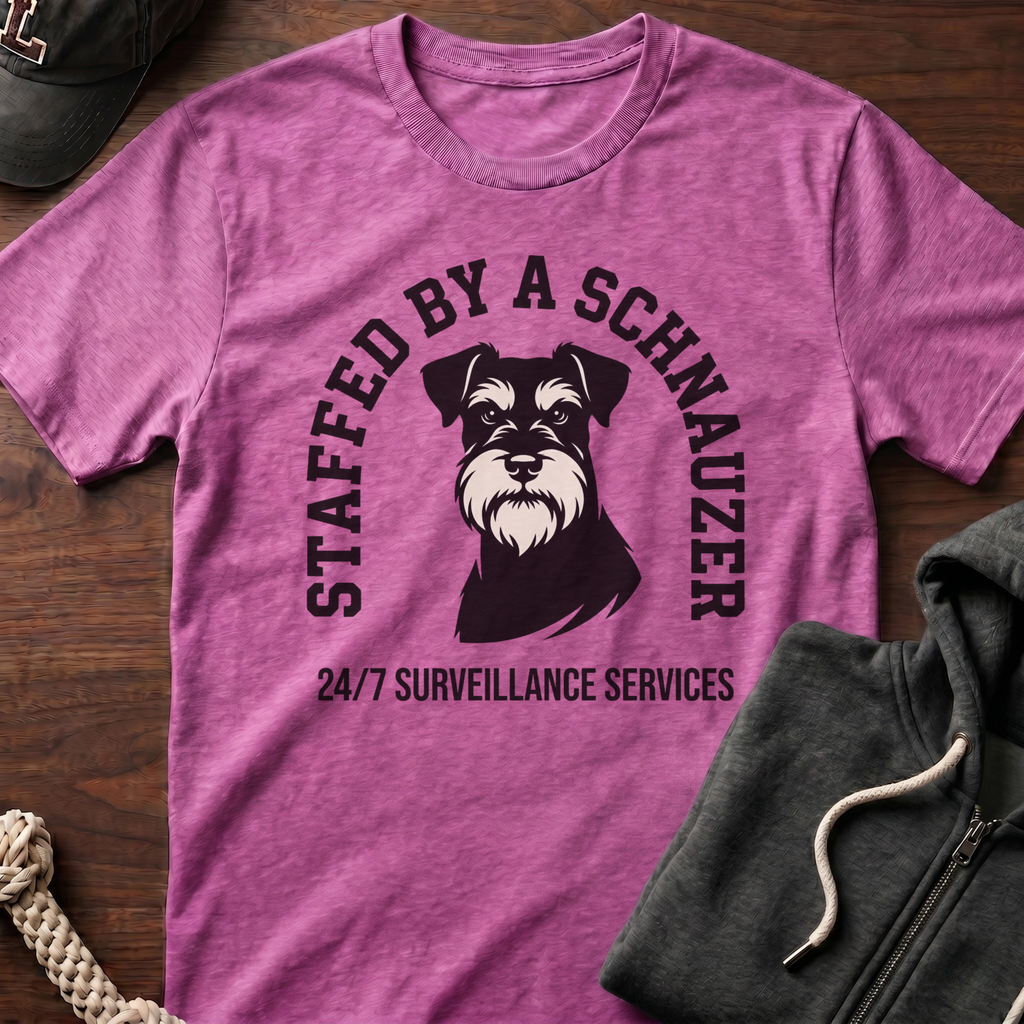 Staffed By A Schnauzer T-Shirt