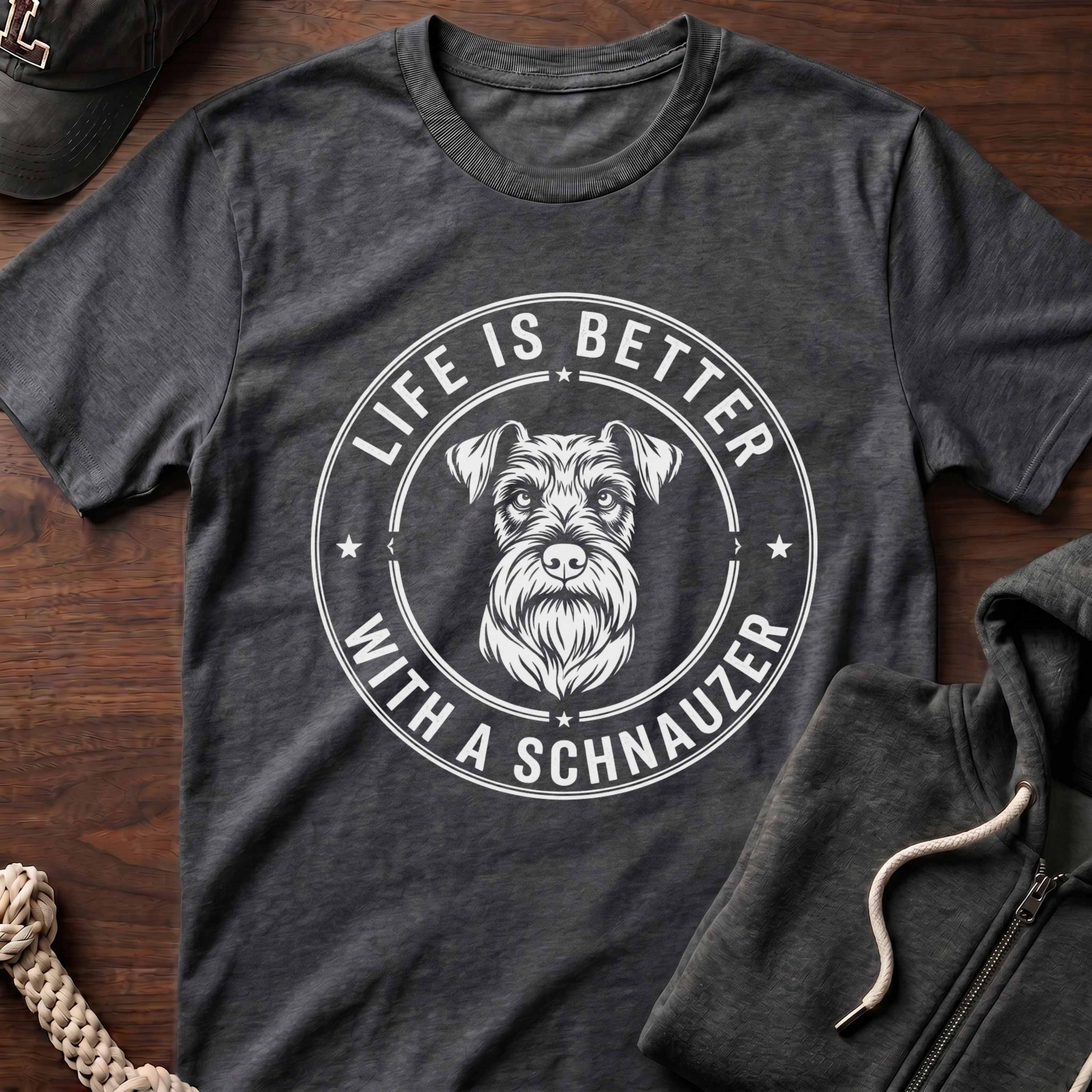 Life Is Better_White Text T-Shirt