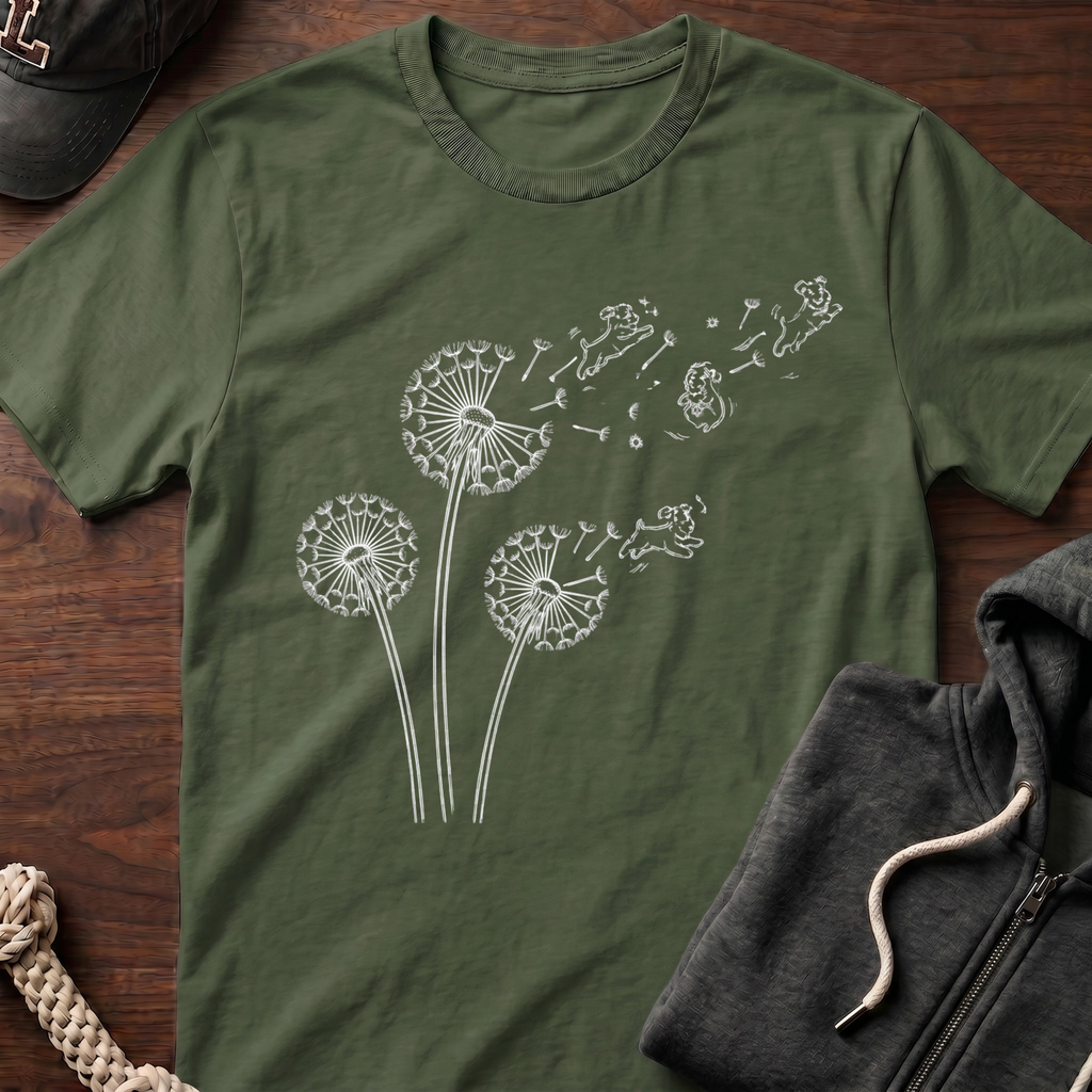 Dandelion Flight_WHITE T-Shirt