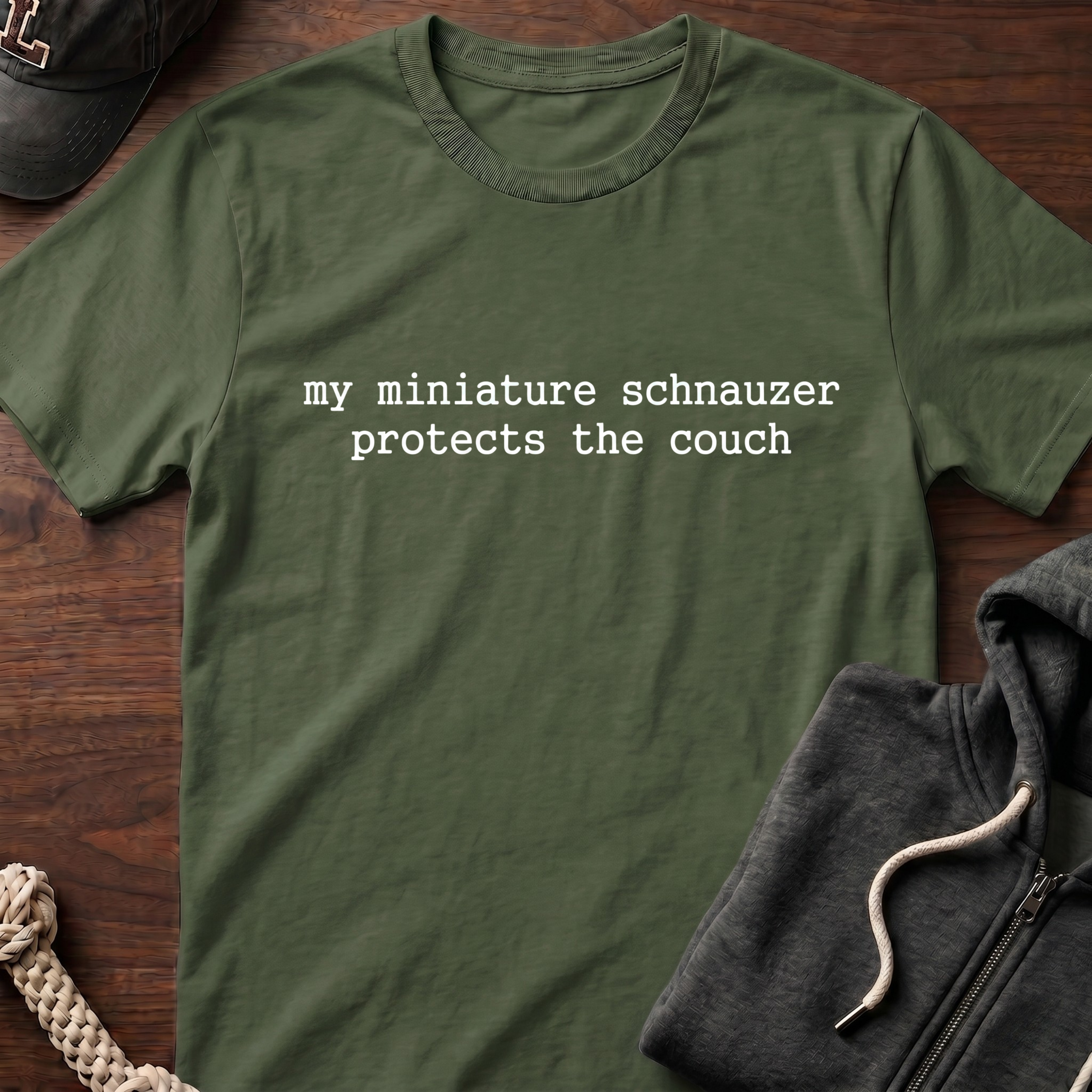 protects the couch_WHITE T-Shirt