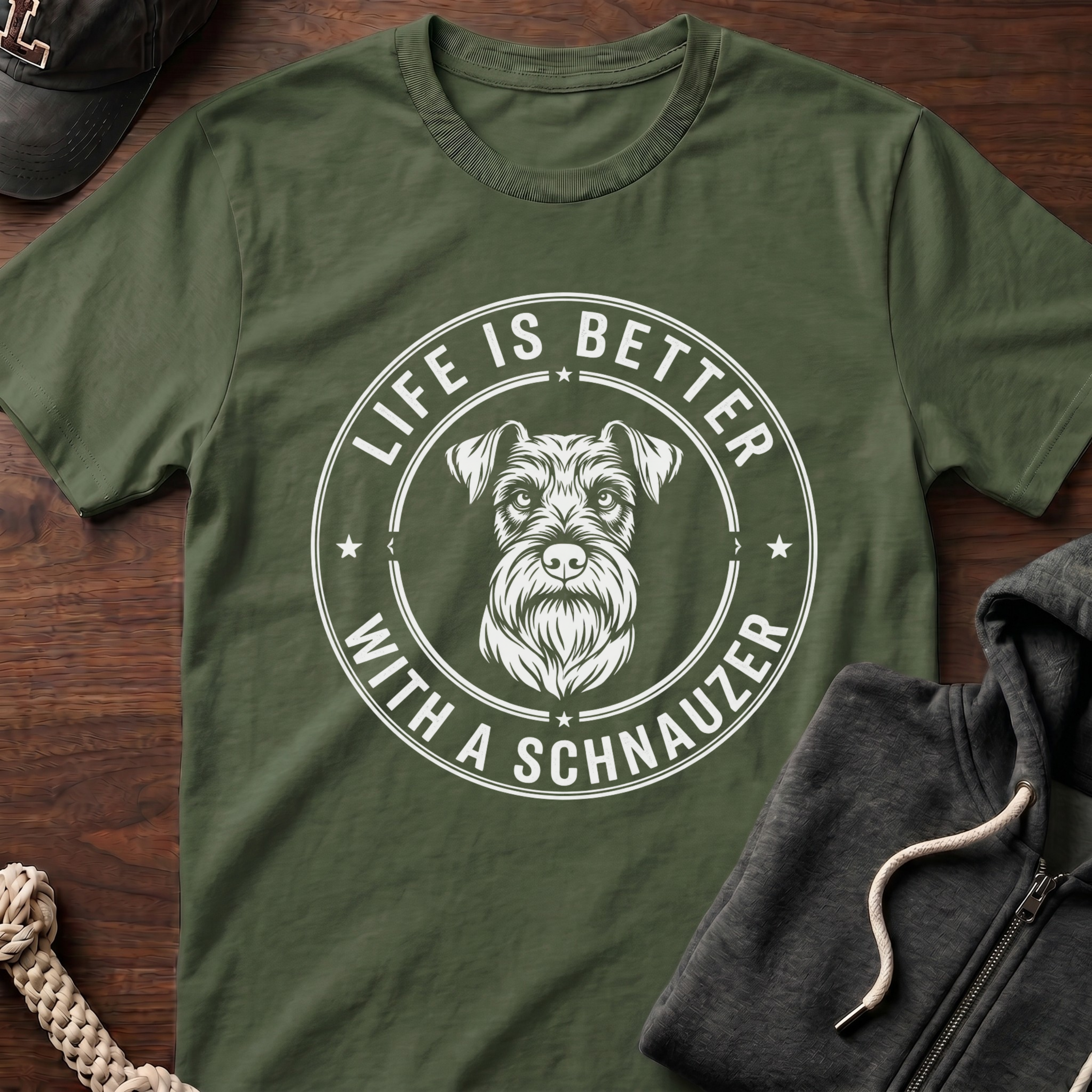 Life Is Better_White Text T-Shirt