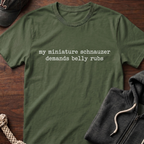 demands belly rubs_WHITE T-Shirt