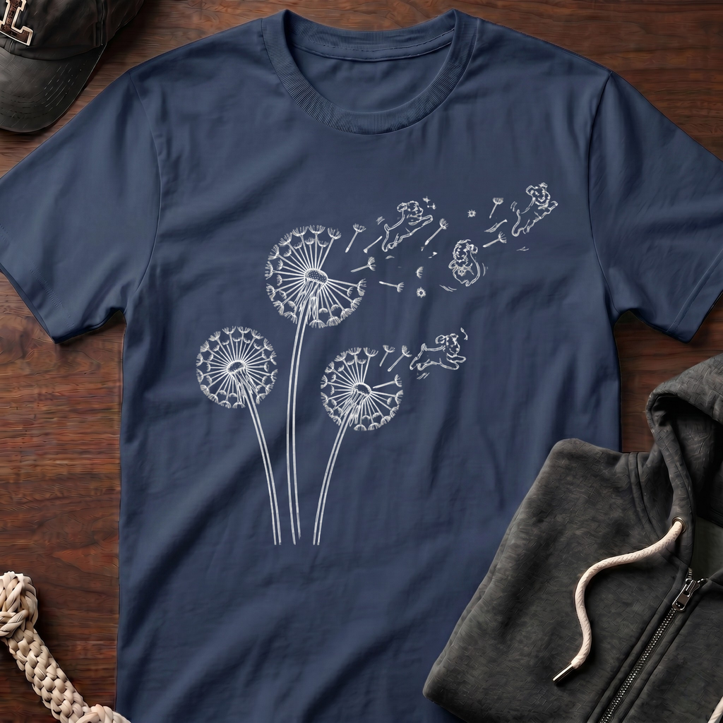 Dandelion Flight_WHITE T-Shirt