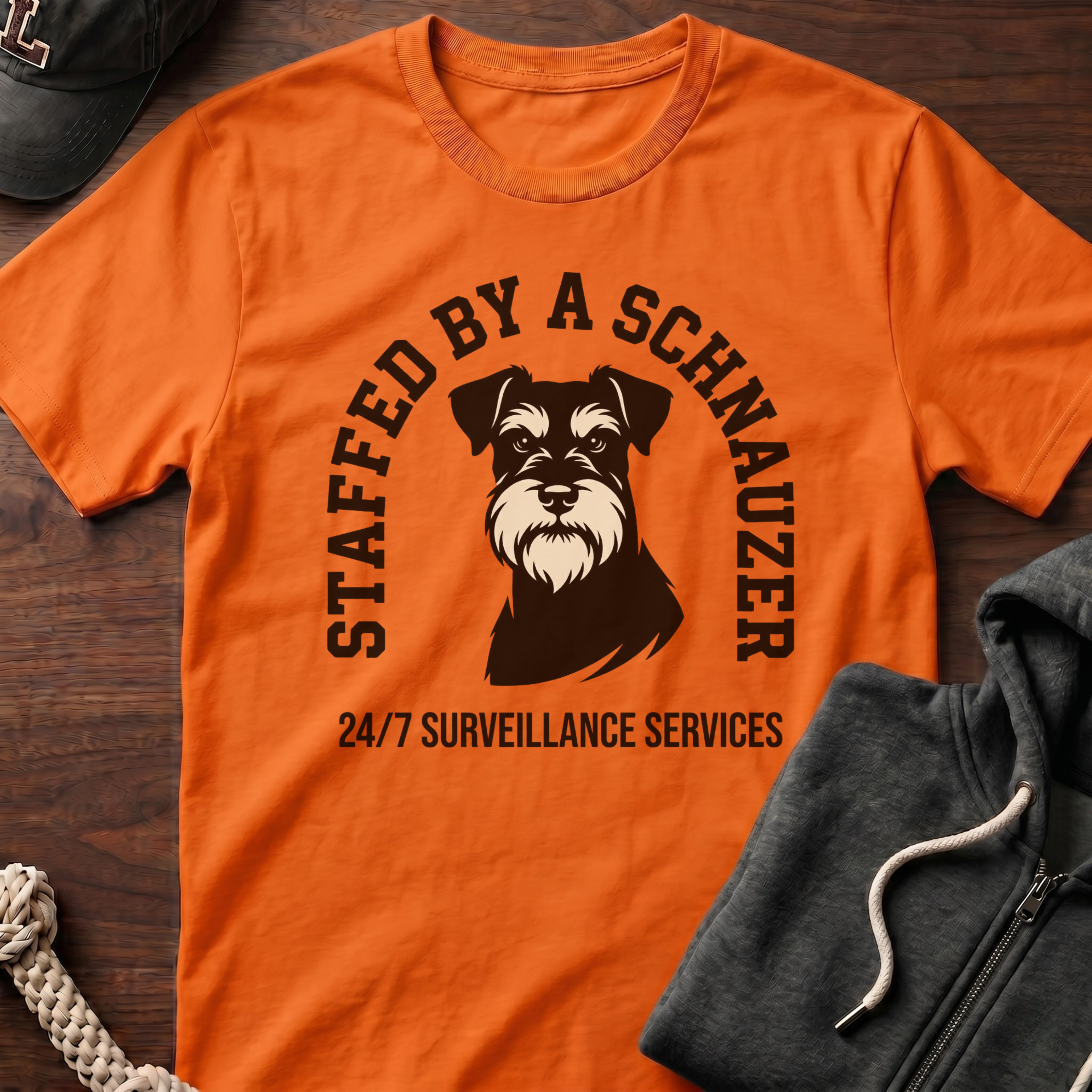Staffed By A Schnauzer T-Shirt