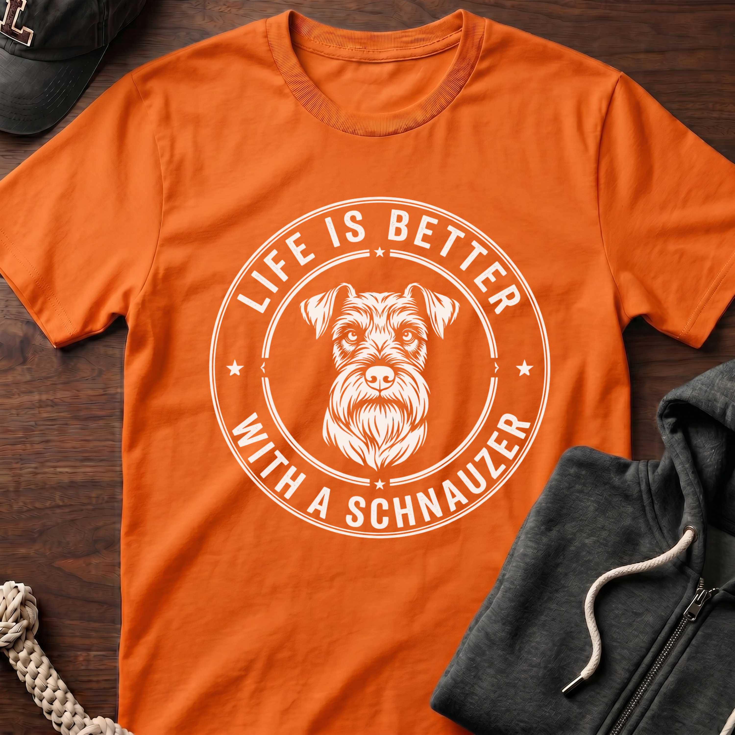 Life Is Better_White Text T-Shirt
