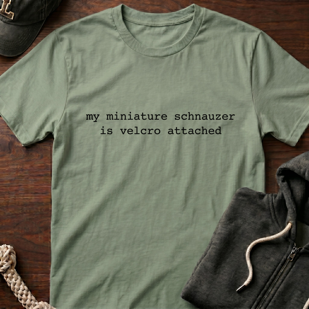 velcro attached_BLACK T-Shirt