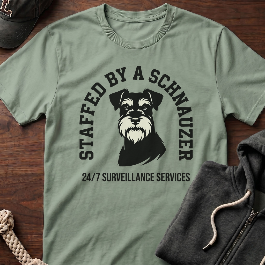Staffed By A Schnauzer T-Shirt