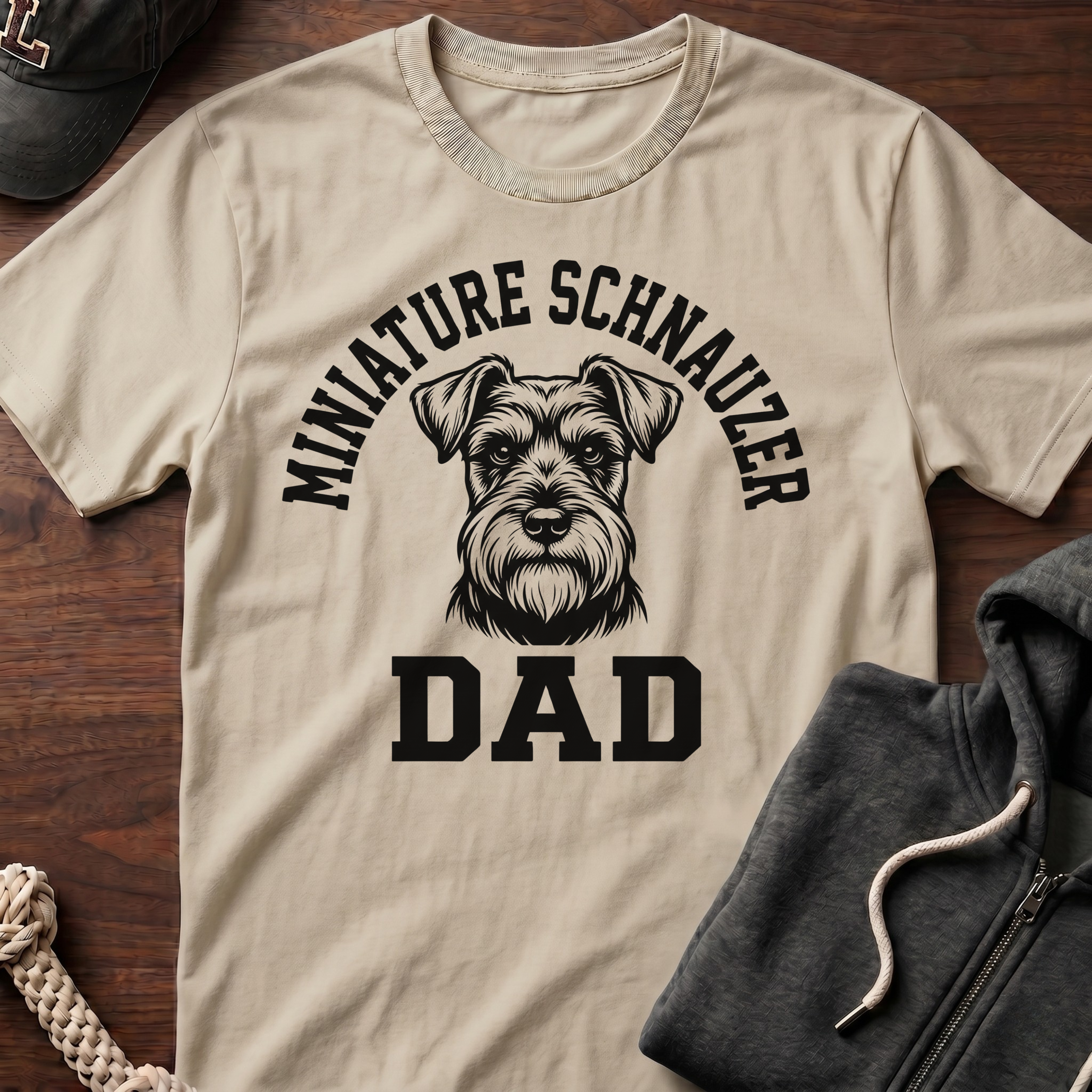 Dad_BLACK TEXT T‑Shirt