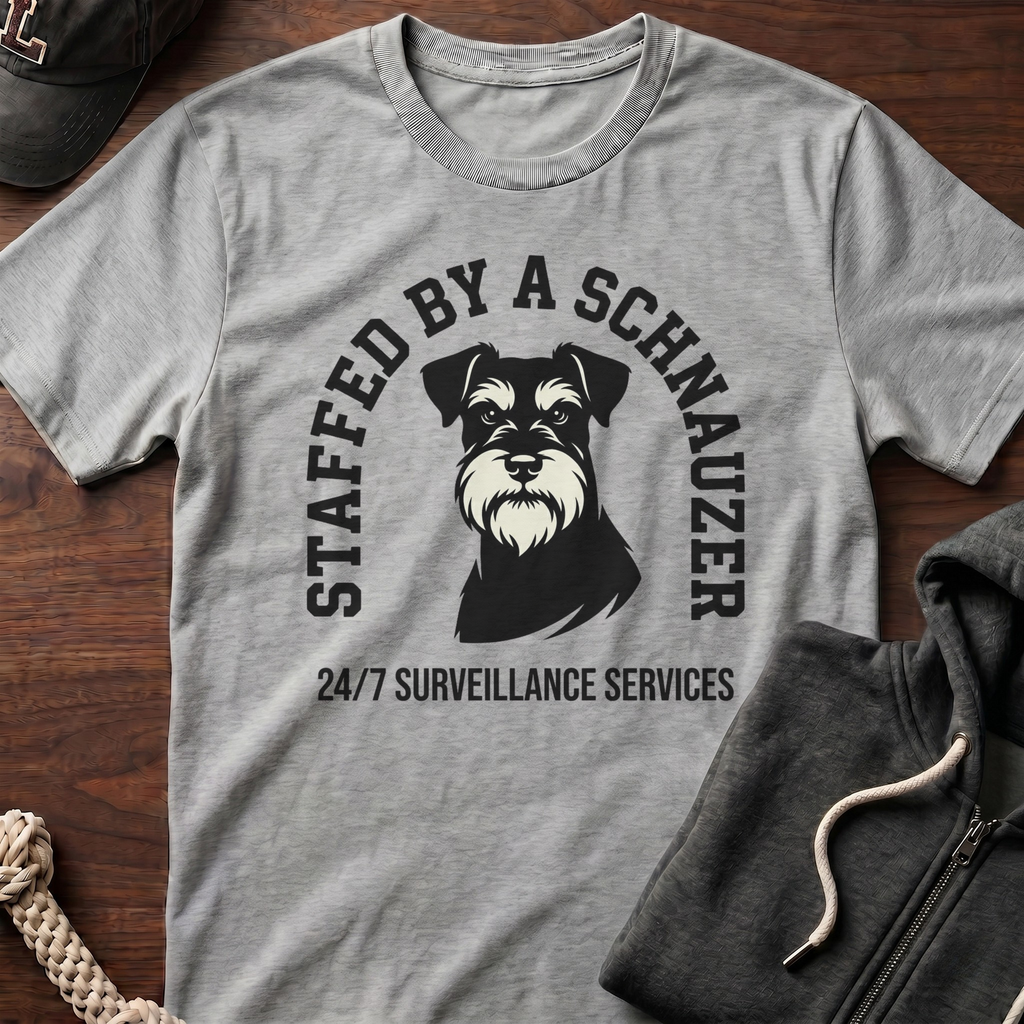 Staffed By A Schnauzer T-Shirt