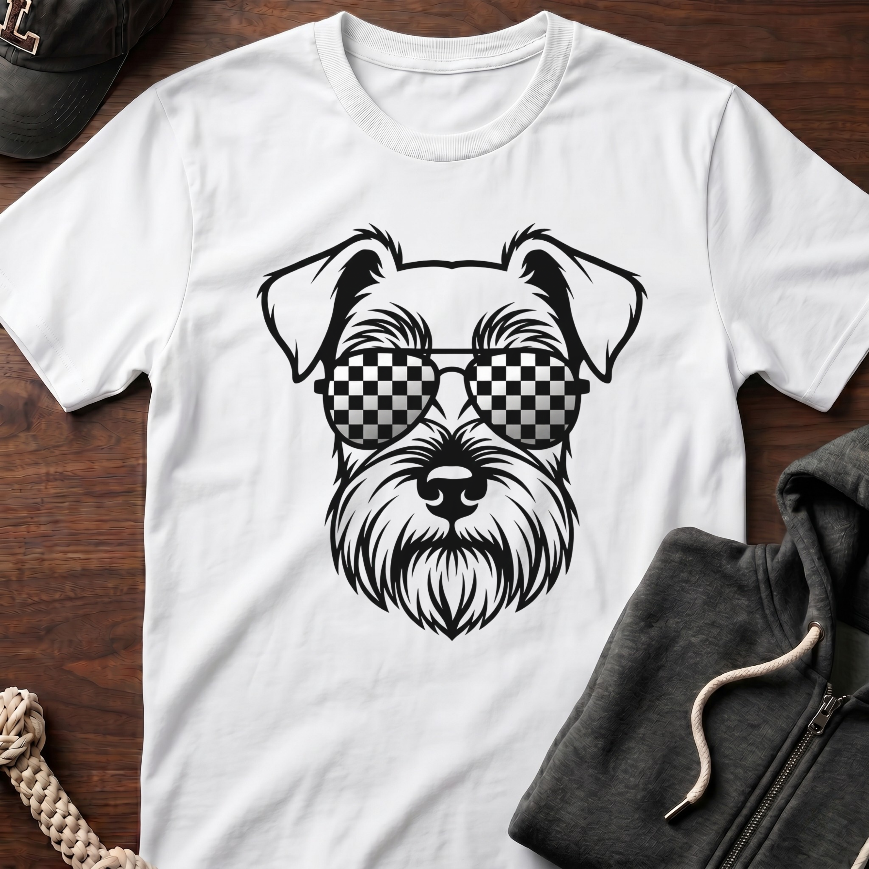 Sunglasses_BLACK T‑Shirt